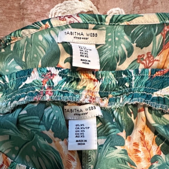 TABITHA WEBB | Anthropologie Tropical Leaf Print Pajama Set - Picture 11 of 13